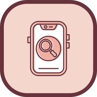 Vektör mobil izleme simgesi