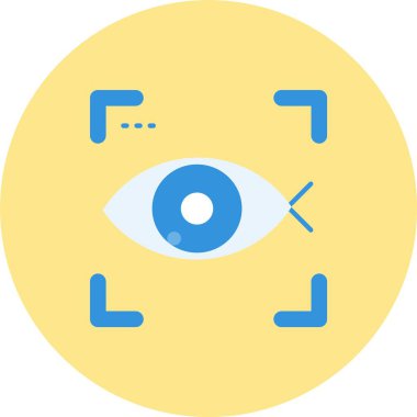 Göz simgesi vektör illüstrasyonu