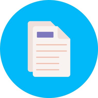 belge simgesi vektör illüstrasyonu