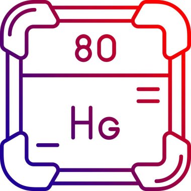 Eşsiz kimyasal formül vektör çizgisi simgesi