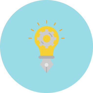 ampul simgesi vektör illüstrasyonu