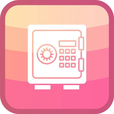 Güzel Hesap Makinesi Satır Vektörü Simgesi