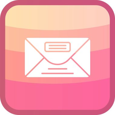 e-posta mektup simge vektör çizim