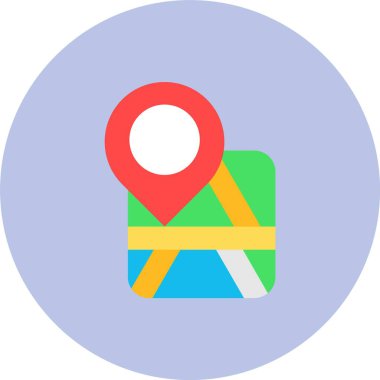 harita pin konumu simgesi düz biçimli