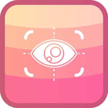 Göz simgesi, vektör illüstrasyonu