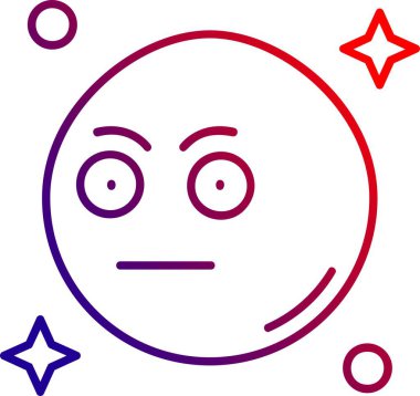 Bir yüzün vektör illüstrasyonu