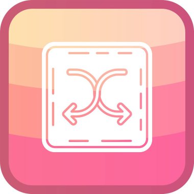 güzel eşarp vektör çizgisi simgesi