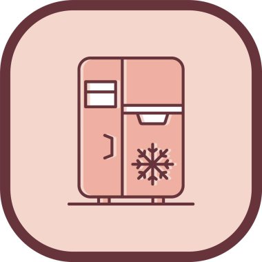 Buzdolabı kutsal kişilerin resmi, vektör çizim