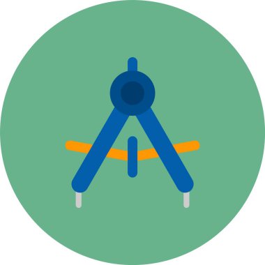 Bir pusulanın vektör illüstrasyonu