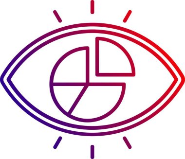 Göz. Web simgesi basit illüstrasyon