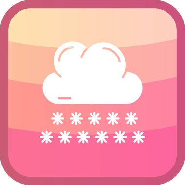 Bulut. Web simgesi basit illüstrasyon