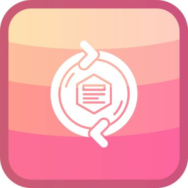 Modern bir simgenin vektör illüstrasyonu