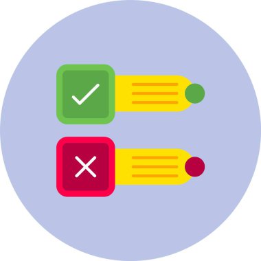 onay işareti simgesi, vektör çizim