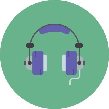 kulaklık simgesi, modern tasarım resimleme tasarımı