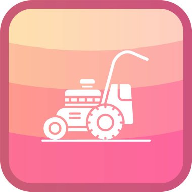 Traktör ikon vektör illüstrasyonu