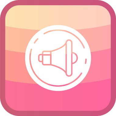 Hoparlör simgesinin vektör illüstrasyonu