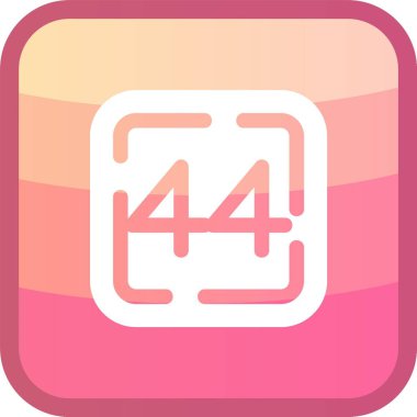 4 - sayı işareti simgesi - vektör