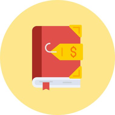 İndirim etiketi kitap vektör simgesi