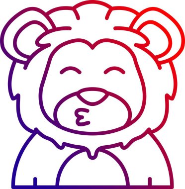 Çizgi film ayı simgesinin vektör çizimi