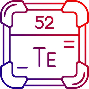 Benzersiz kimyasal formül çizgisi vektör simgesi