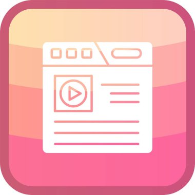 Web simgesi vektör illüstrasyonu