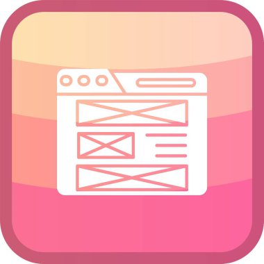 Web tarayıcı vektör çizgisi tasarımı