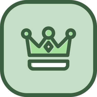 taç simgesi vektör illüstrasyonu