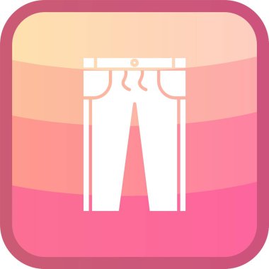 Eşsiz pantolon vektör simgesi