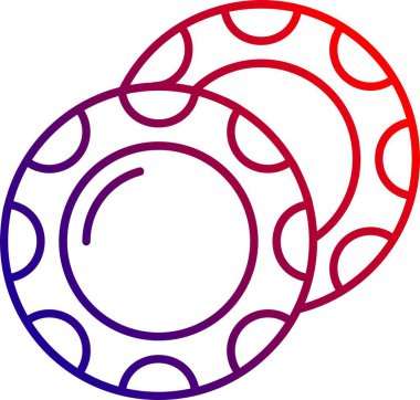 Dairesel bir simgenin vektör illüstrasyonu