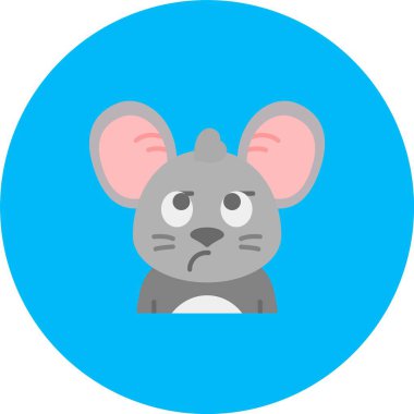 Fare simgesi basit düz resimleme