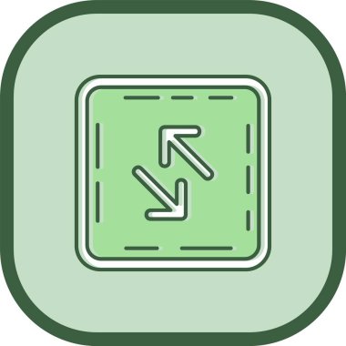 güzel yön ok çizgisi vektör simgesi