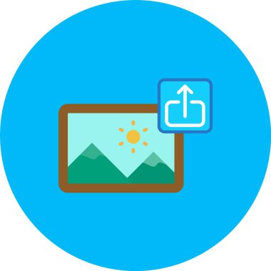 vektör dağ simgesi illüstrasyonu