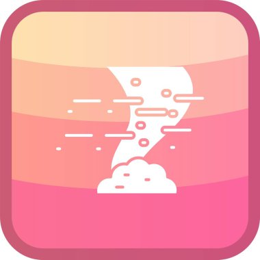 Güzel bulut simgesi. Web için bulut hava vektörü simgesinin karikatür çizimi