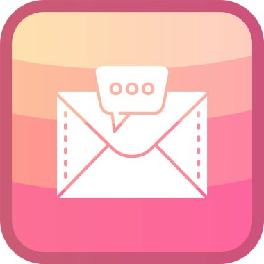 e- posta simgesi, vektör illüstrasyonu