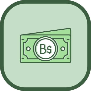 kişisel ve ticari kullanım için para vektörü simgesi simgesi vektör çizimi..