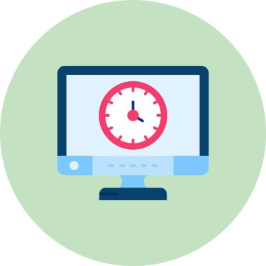 Bilgisayar simgesinin vektör illüstrasyonu