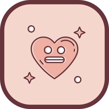 kalp simgesi, vektör illüstrasyonu