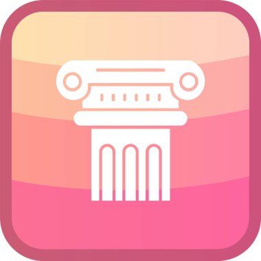 Benzersiz sütun vektörü simgesi