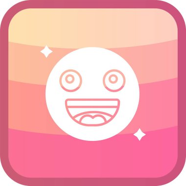 Yüz ifadesi vektör simgesine sahip eşsiz bir ifade