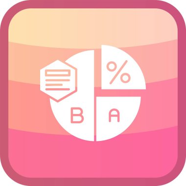 güzel yüzde çizgisi vektör simgesi