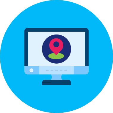 gps konum çember simgesi