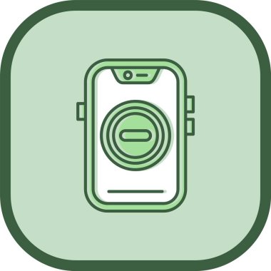 Eşsiz Telefon Vektör Satırı Simgesi