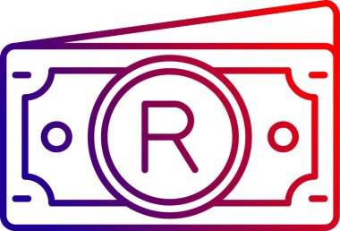 Eşsiz nakit kartı vektör çizgisi simgesi