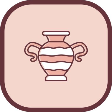 vazo simgesi. modern illüstrasyon