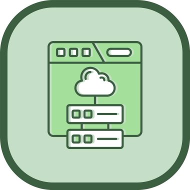 bulut sunucu simgesi, özet biçimi