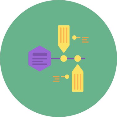 Veri analiz simgesi, vektör illüstrasyonu