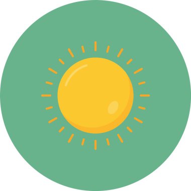 güzel güneş vektör simgesi