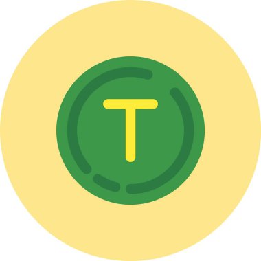 Sikke simgesi çember vektörü