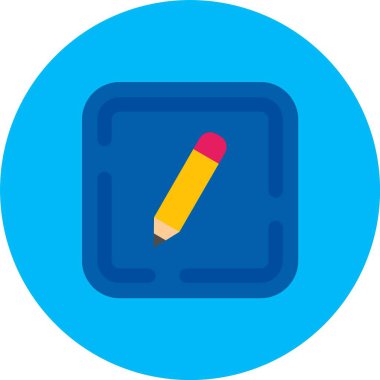 kalem düz vektör simgeler