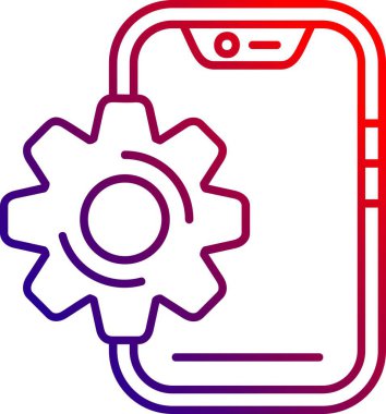 vites simgeli cep telefonunun vektör illüstrasyonu